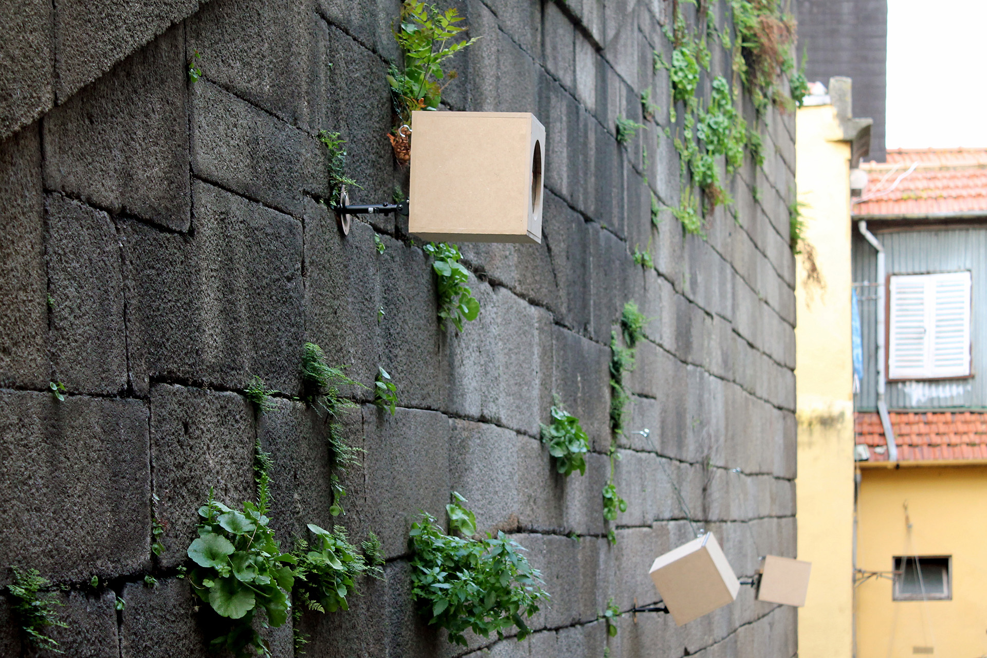 Installation during the day.