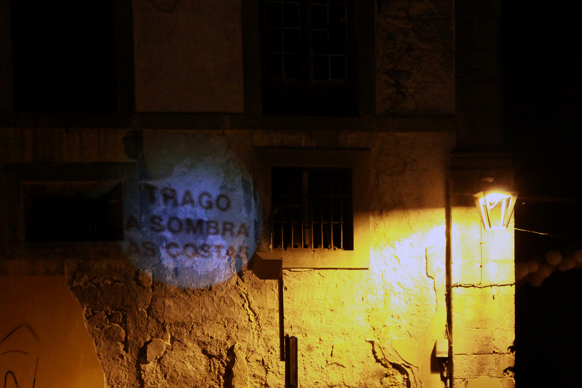 Installation at night.
