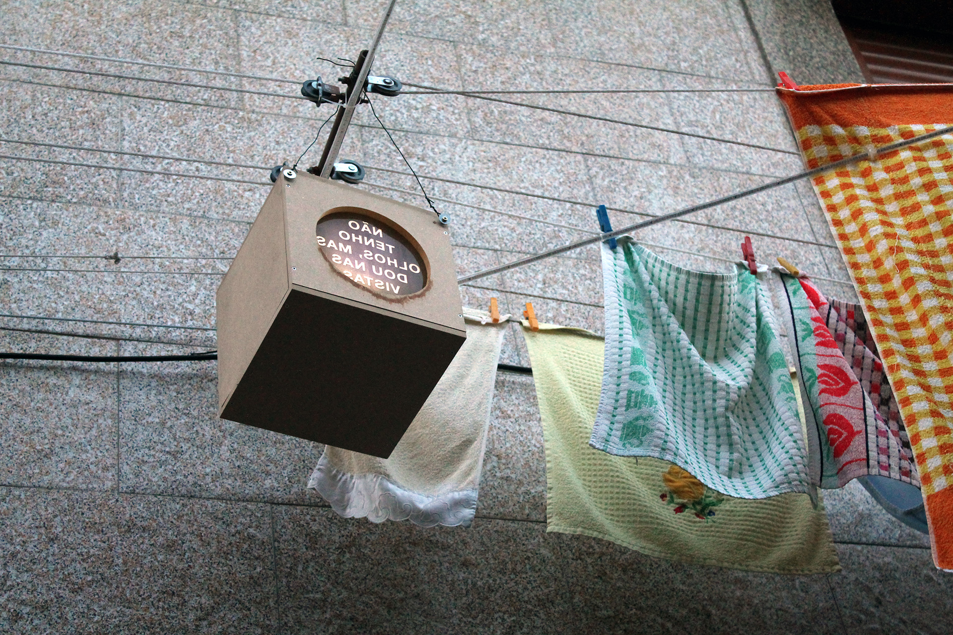 Installation during the day.