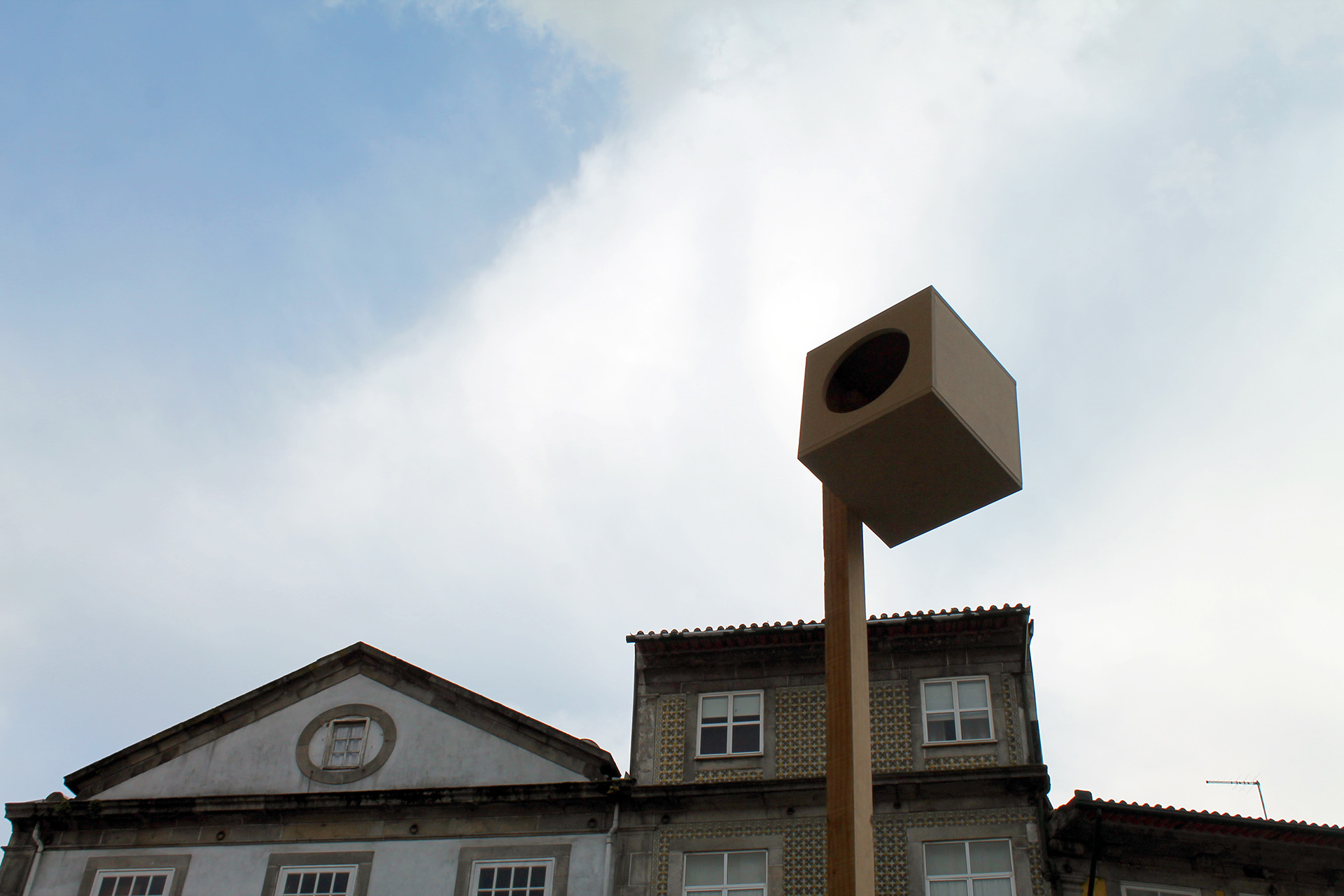 Installation during the day.